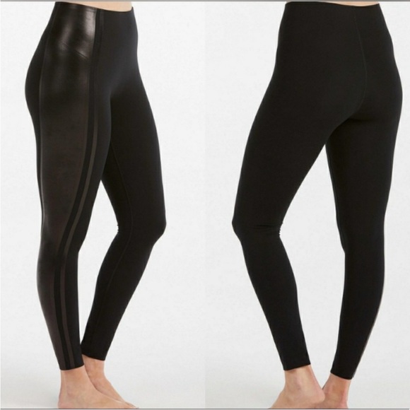 Like new only worn once high shine spanx size medium leggings - Picture 1 of 4